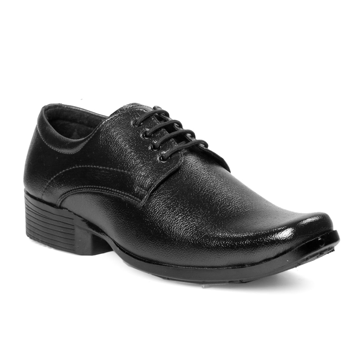 Men/s Formal Derby Faux Upper Office Wear Lace Up Black Shoes