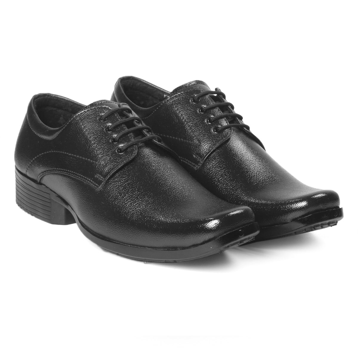Men/s Formal Derby Faux Upper Office Wear Lace Up Black Shoes