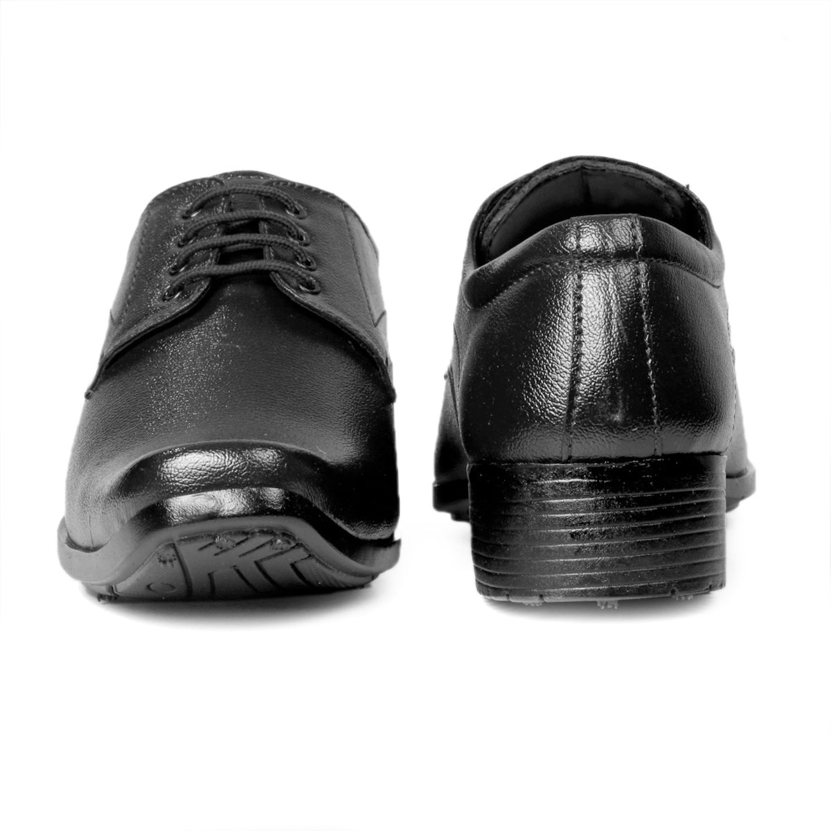 Men/s Formal Derby Faux Upper Office Wear Lace Up Black Shoes