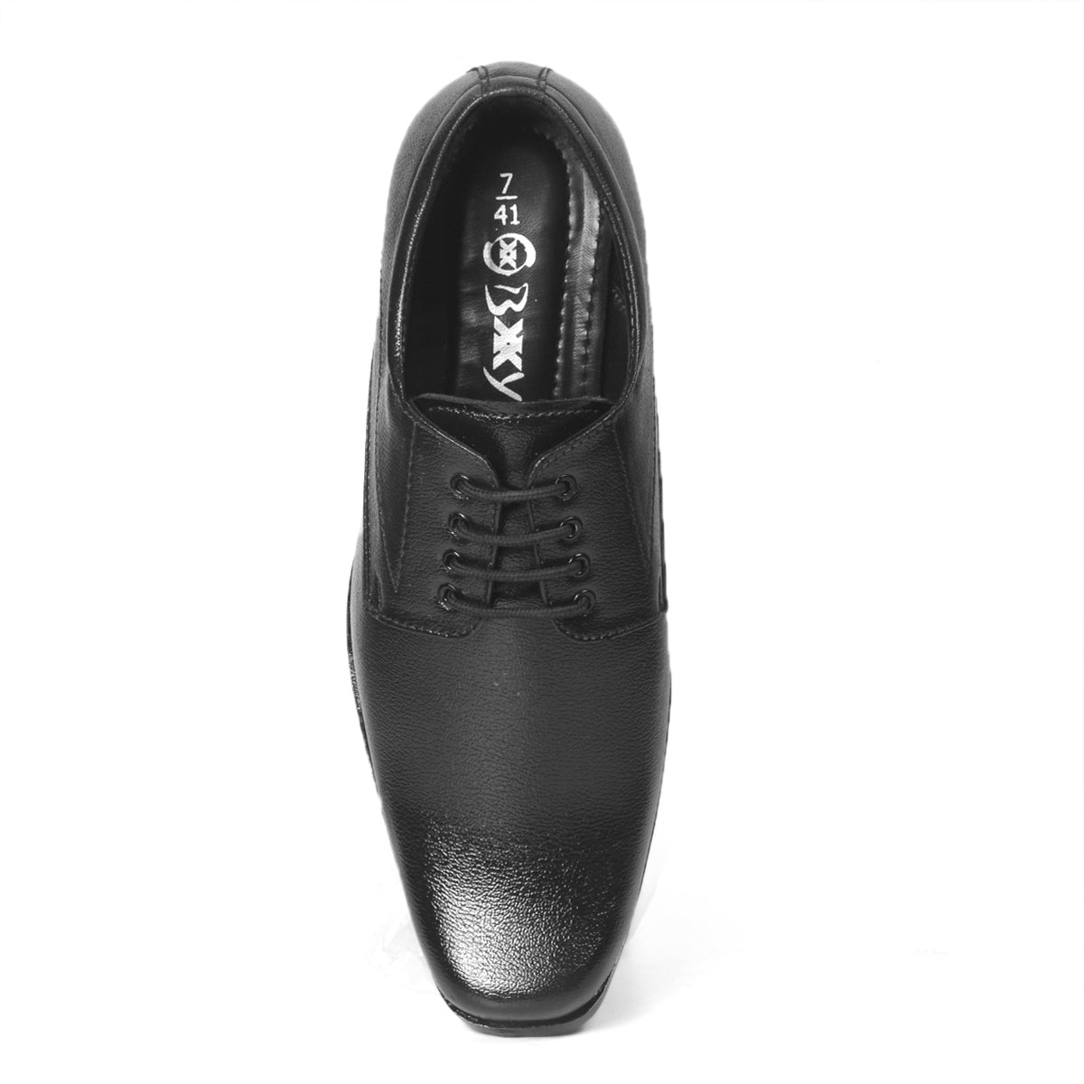 Men/s Formal Derby Faux Upper Office Wear Lace Up Black Shoes