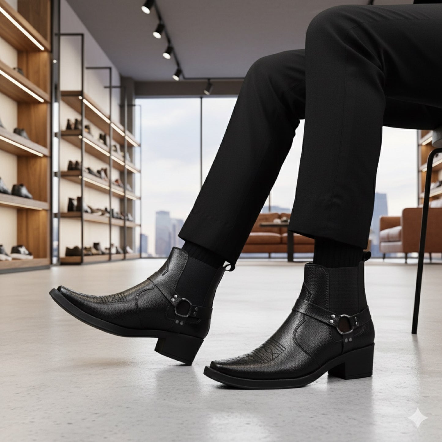 Bxxy Men’s 2 Inch Height Increasing Boots