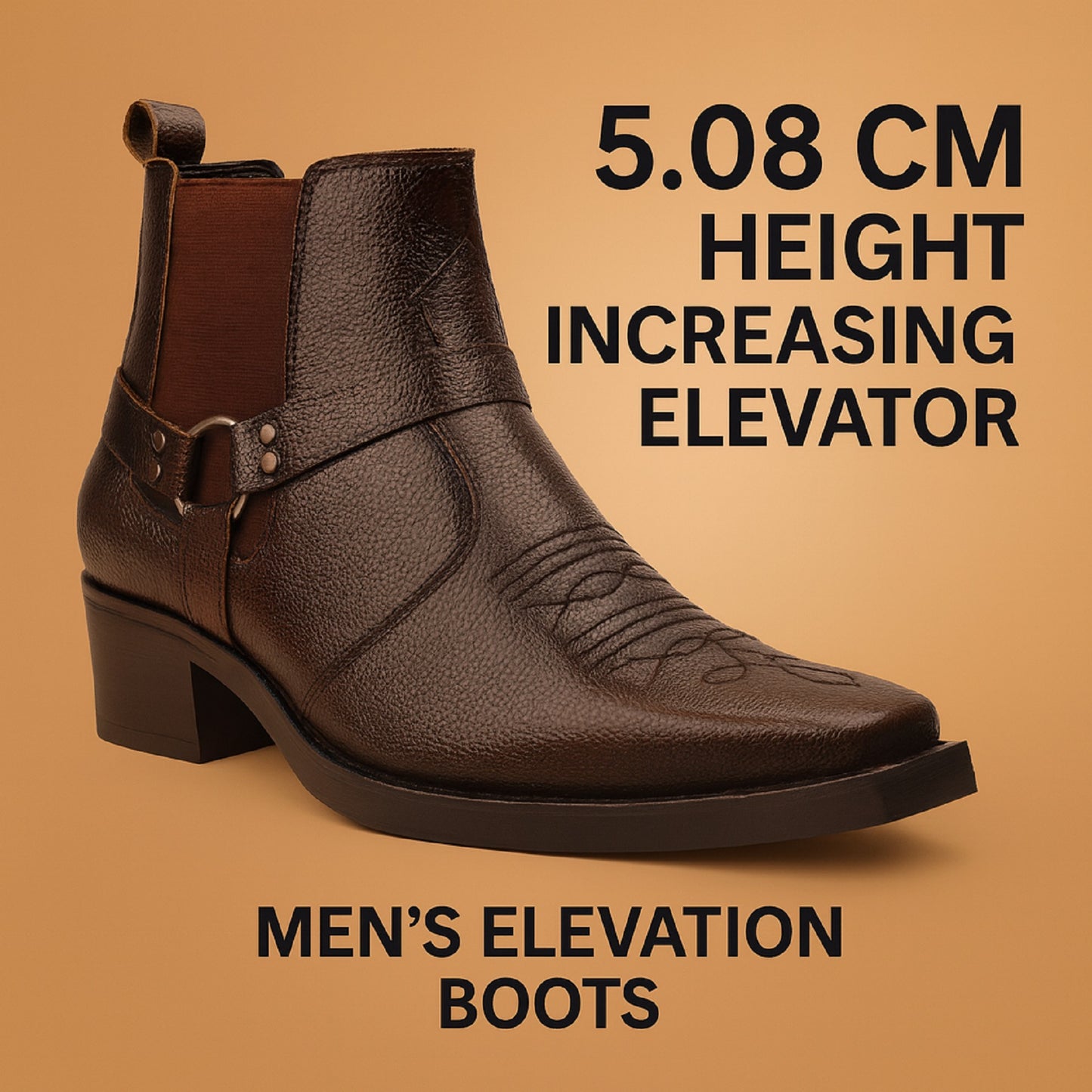 Bxxy Men’s 2 Inch Height Increasing Boots