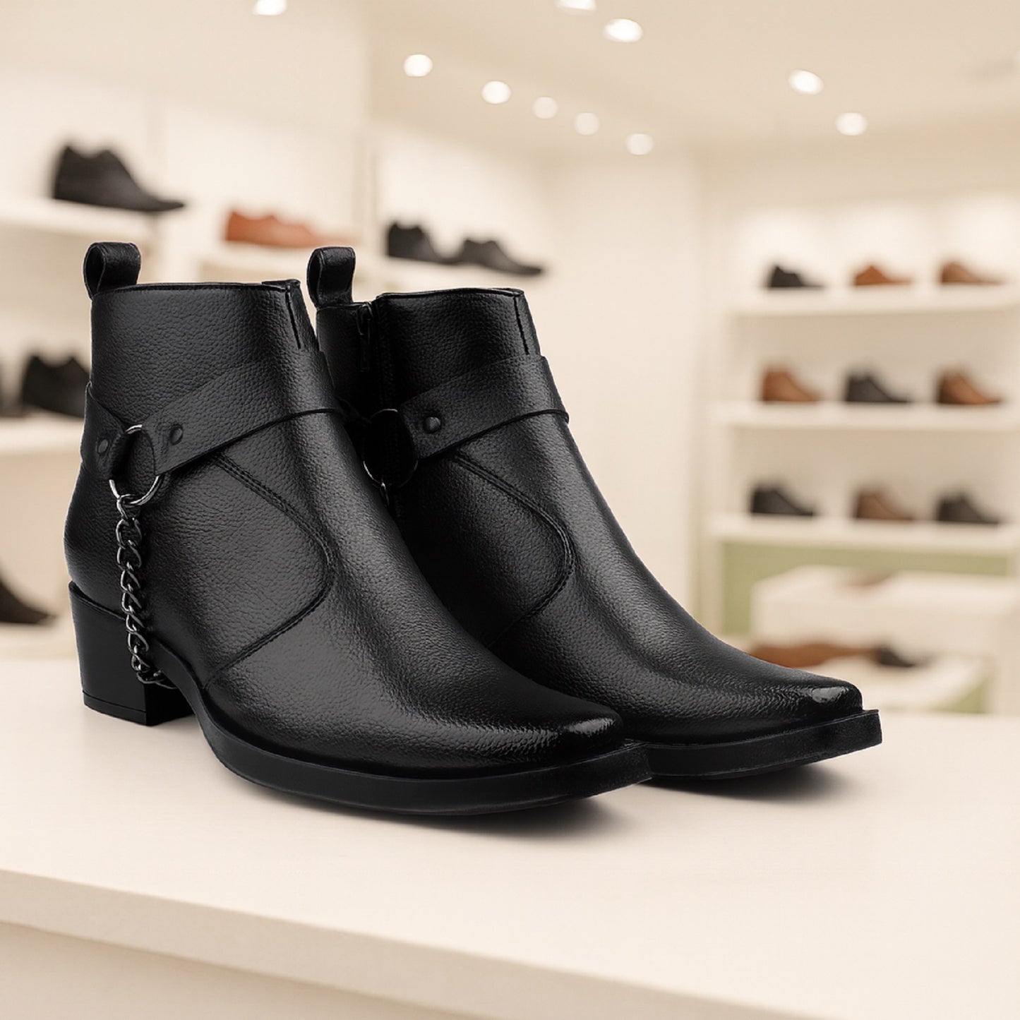 Stylish 2 Inches Heel Height Elevator Boots for Extra Confidence