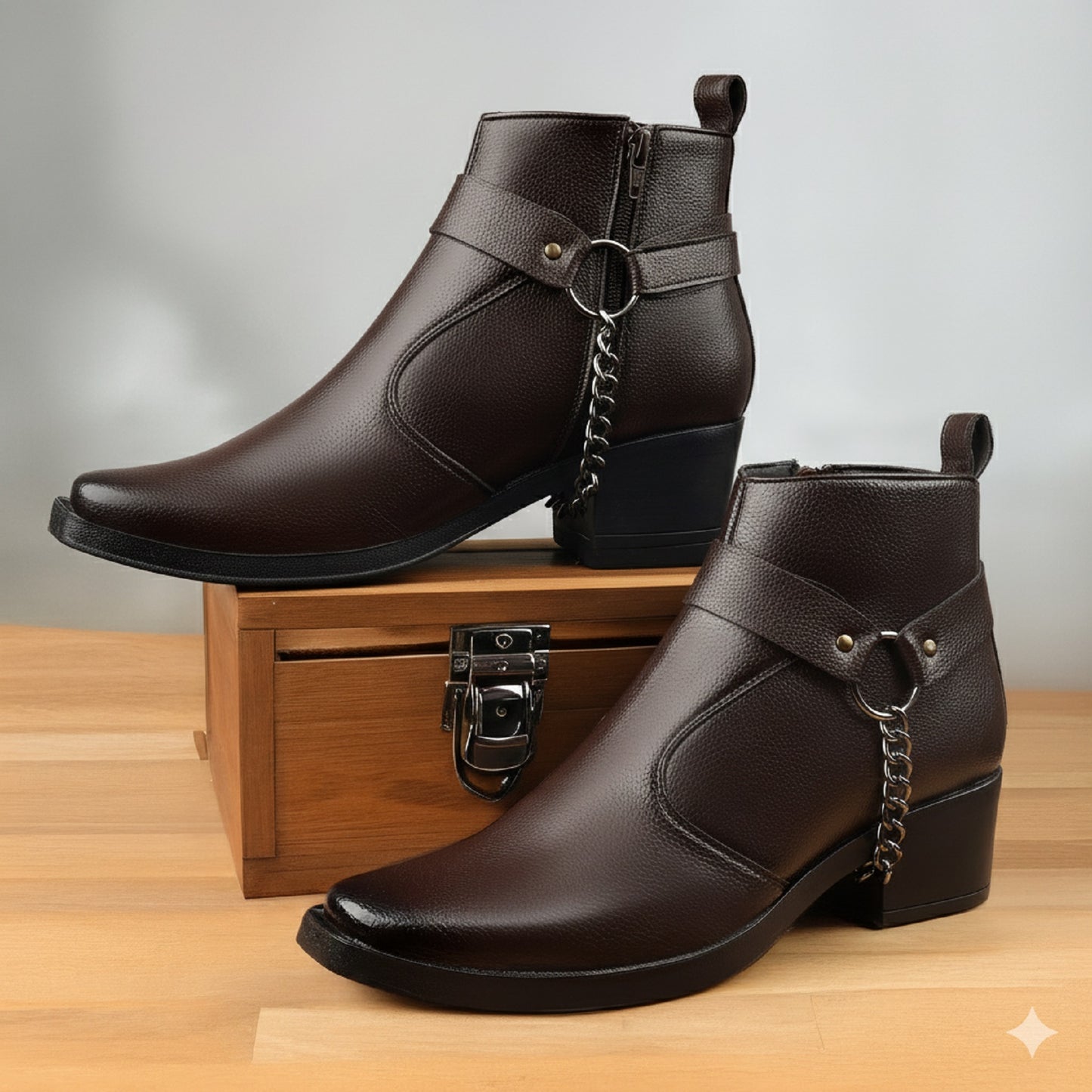 Stylish 2 Inches Heel Height Elevator Boots for Extra Confidence