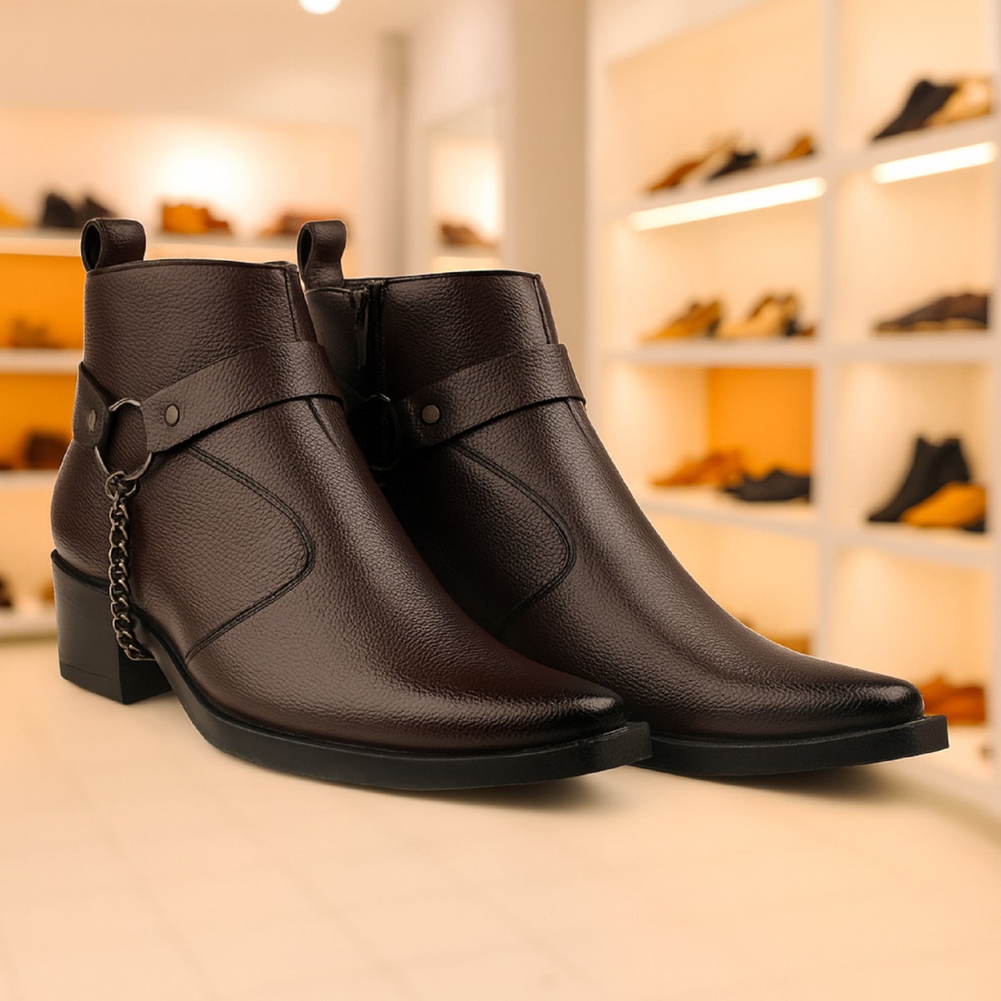 Stylish 2 Inches Heel Height Elevator Boots for Extra Confidence