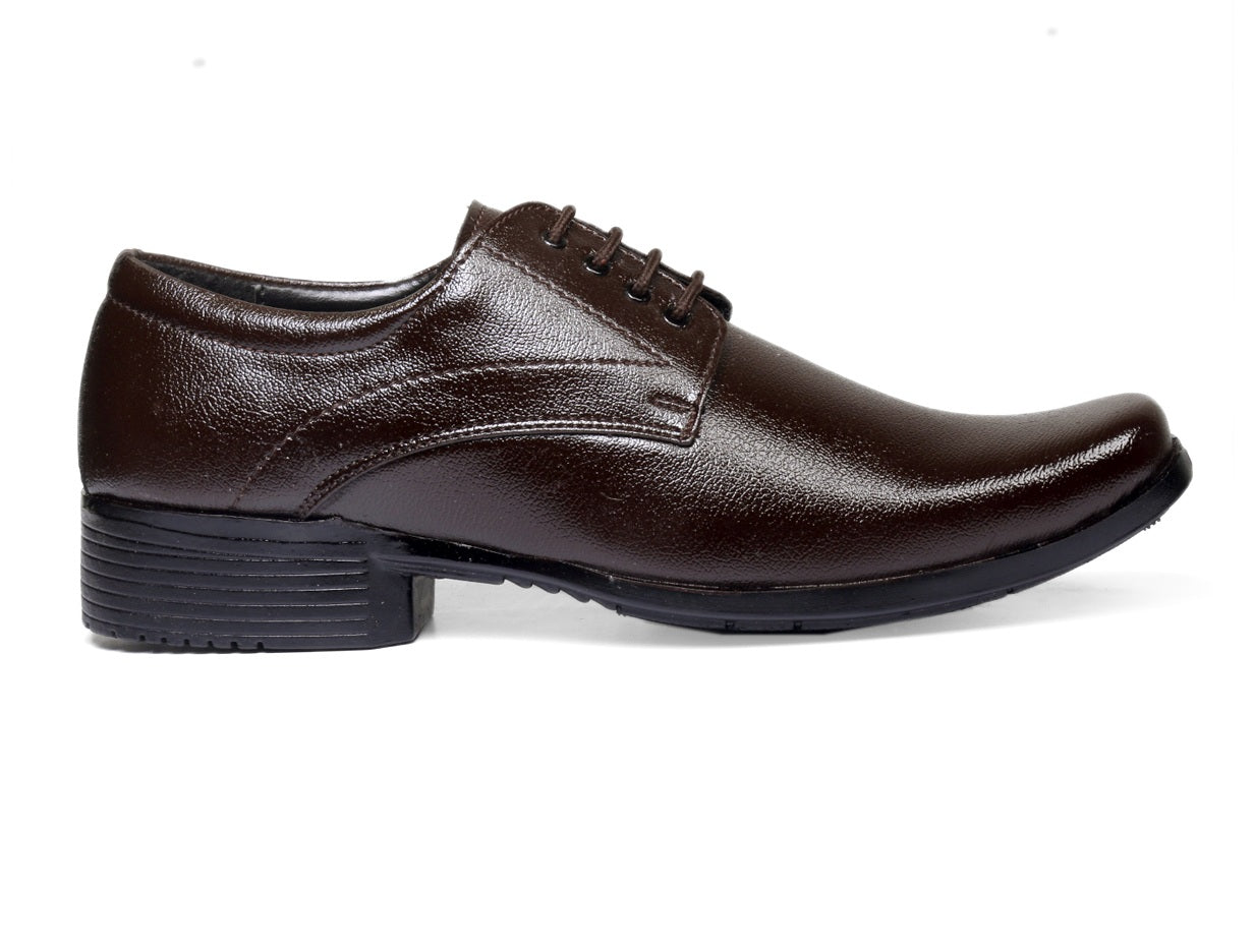 Men/s Formal Derby Faux Upper Office Wear Lace Up Black Shoes