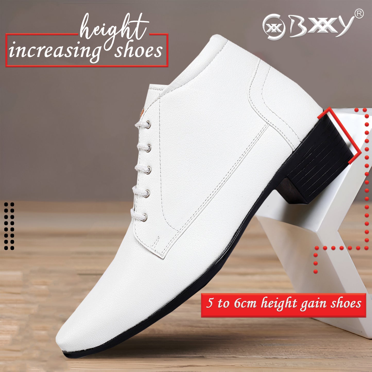 Bxxy Elevator Derby Formal Wear Boots For Men