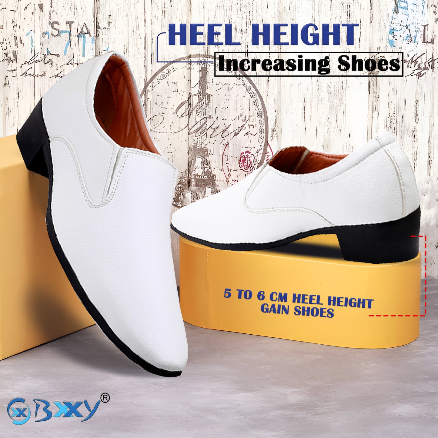 Bxxy's Height Increasing Elevator Slip-on Formal Shoes for Men (Copy)
