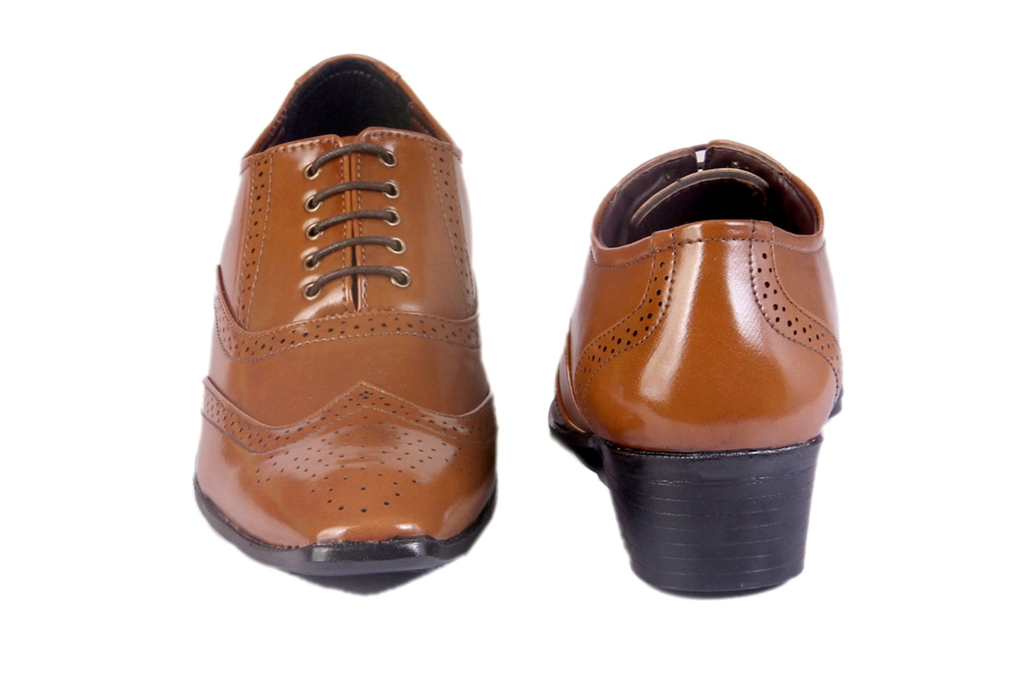 BXXY Height Increasing Formal And Office Wear Brogue Shoes For Men