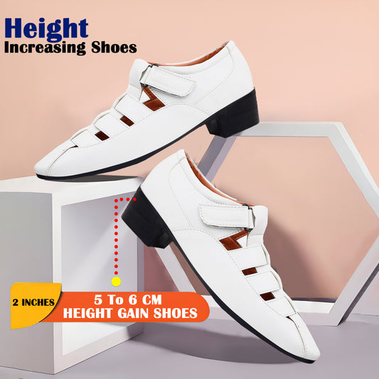 Bxxy Men's 2 inch Height Increasing Formal Roman Sandals