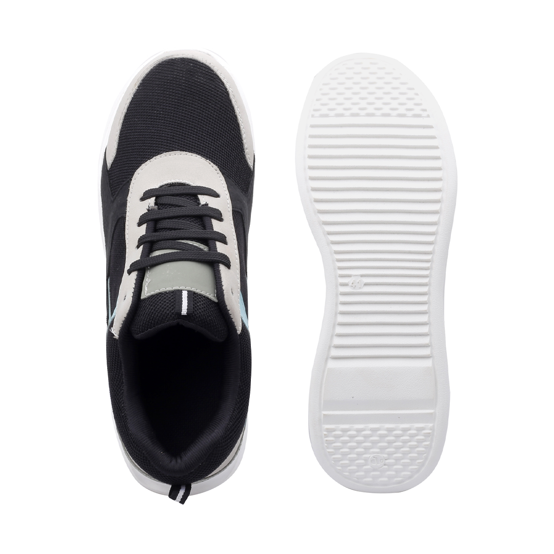 BXXY Mens Invisible Height Increasing Shoes Up To 9 CM Hidden Height Boost - Black