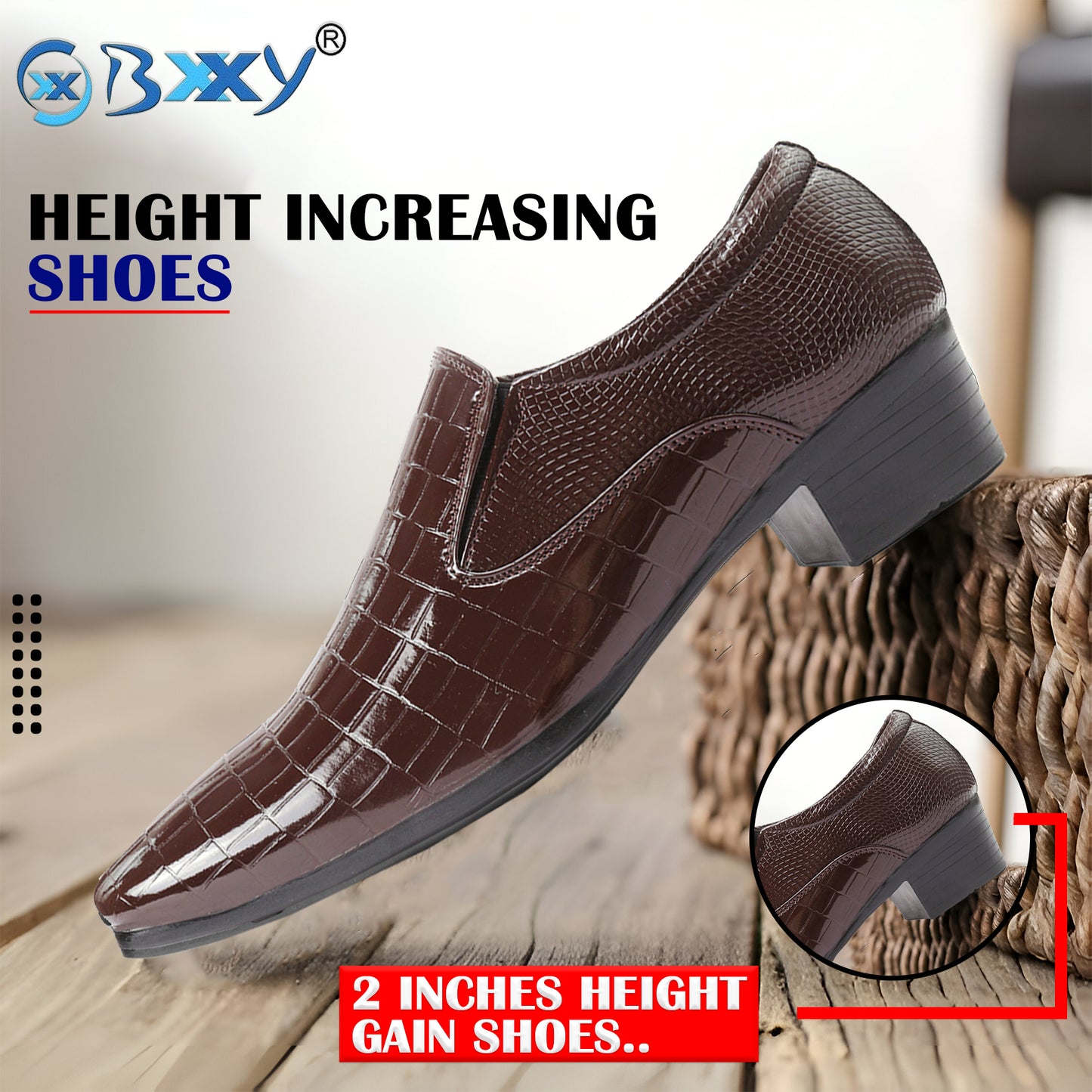 BXXY Height Increasing Party Wear Casual, Loafer and Moccasins For Men