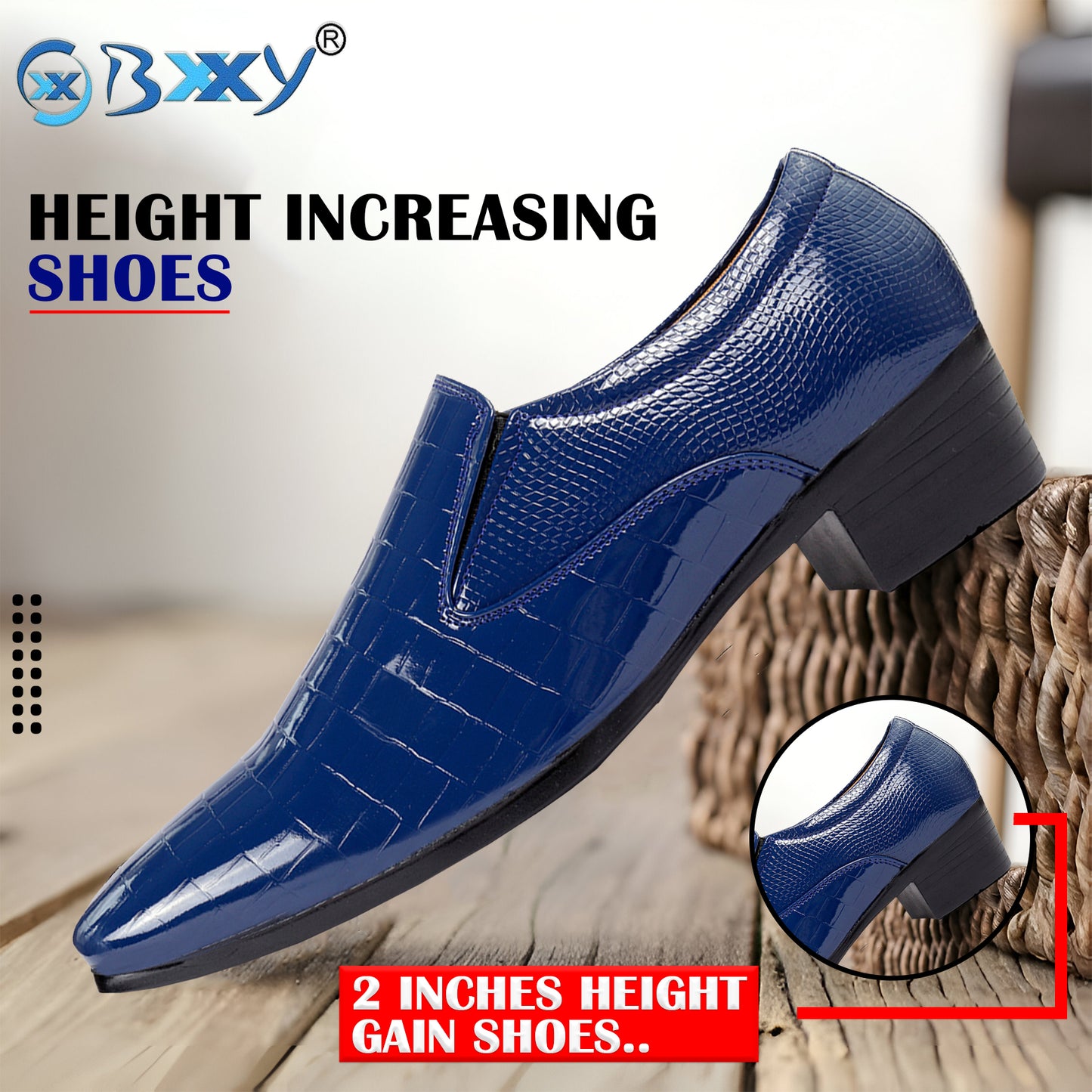 BXXY Height Increasing Party Wear Casual, Loafer and Moccasins For Men