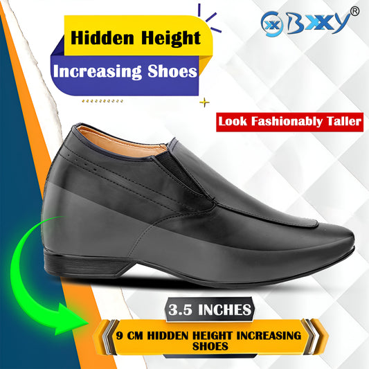 Men's 9 cm (3.5 Inch) Hidden Height Increasing Premium Range Slip-ons