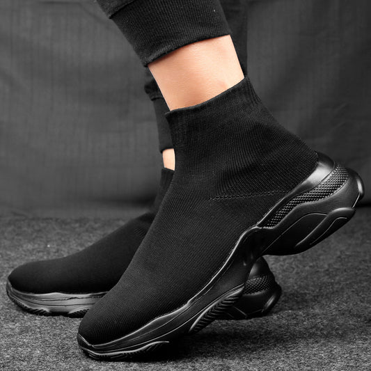 Men's Latest Fashionable Knitted Fabric Casual Socks Shoes