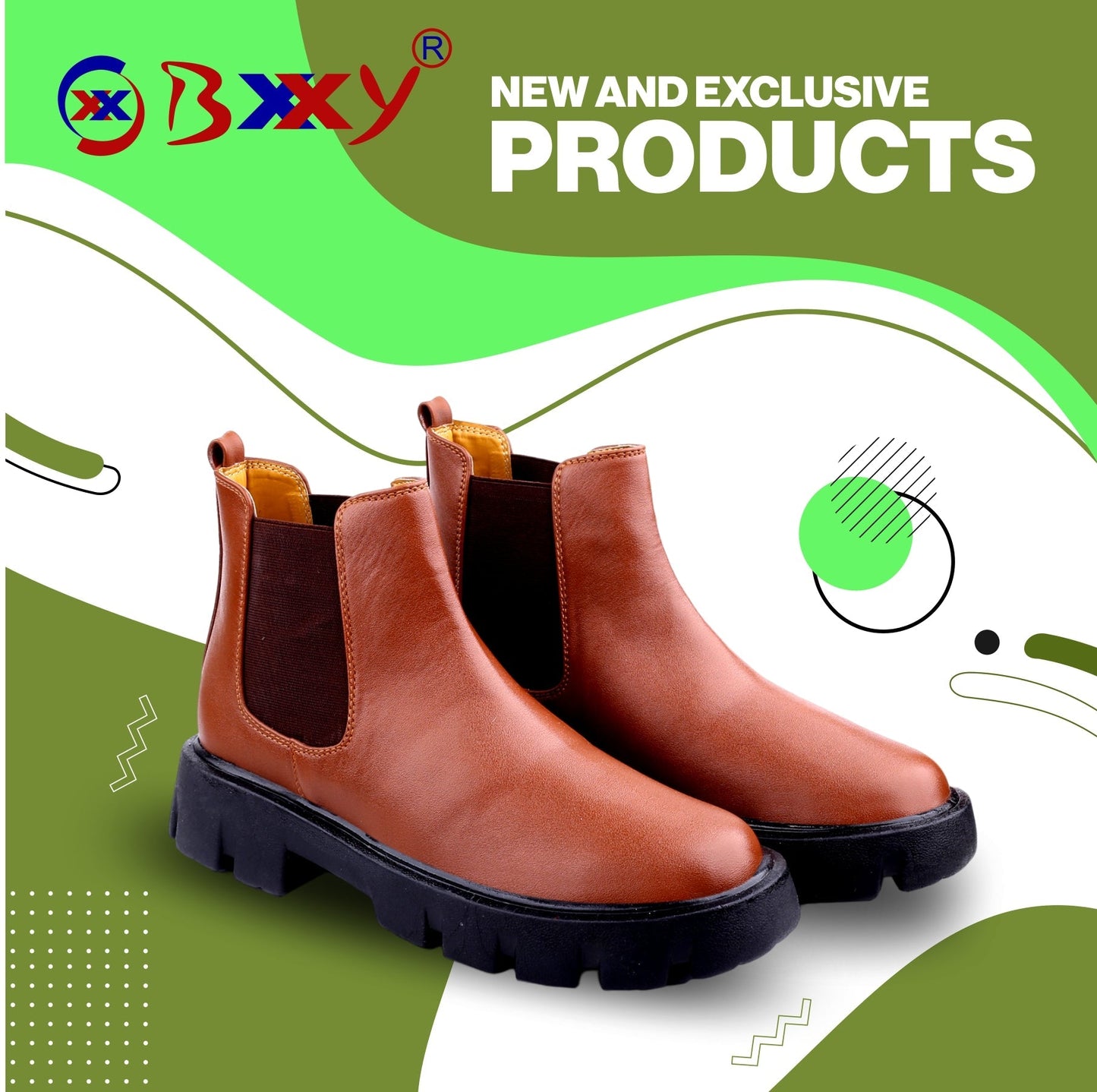Bxxy's Vegan Leather Ultra Stylish Comfortable Slip-on Chelsea Boots for Men