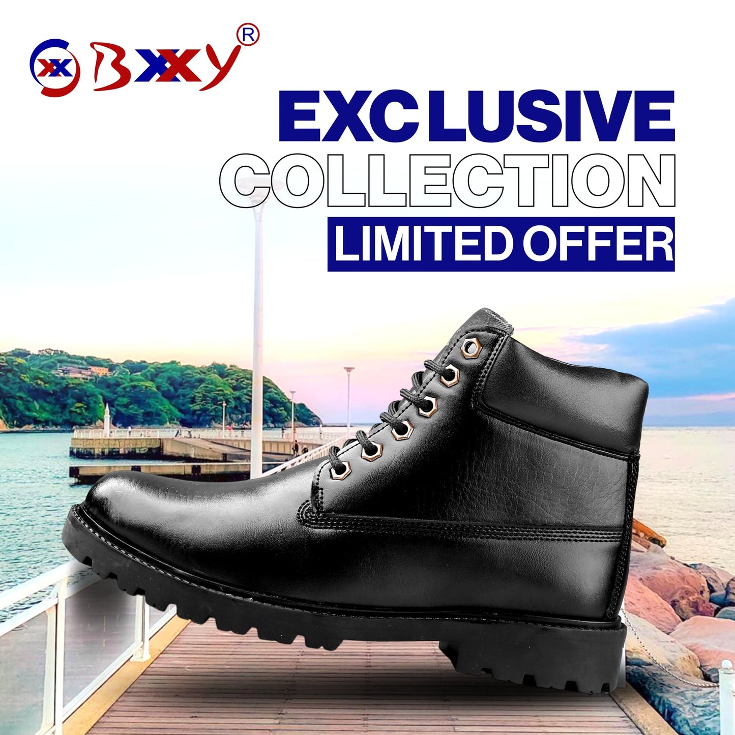 Bxxy's Lace-up Ankle Stylish Boots for Men