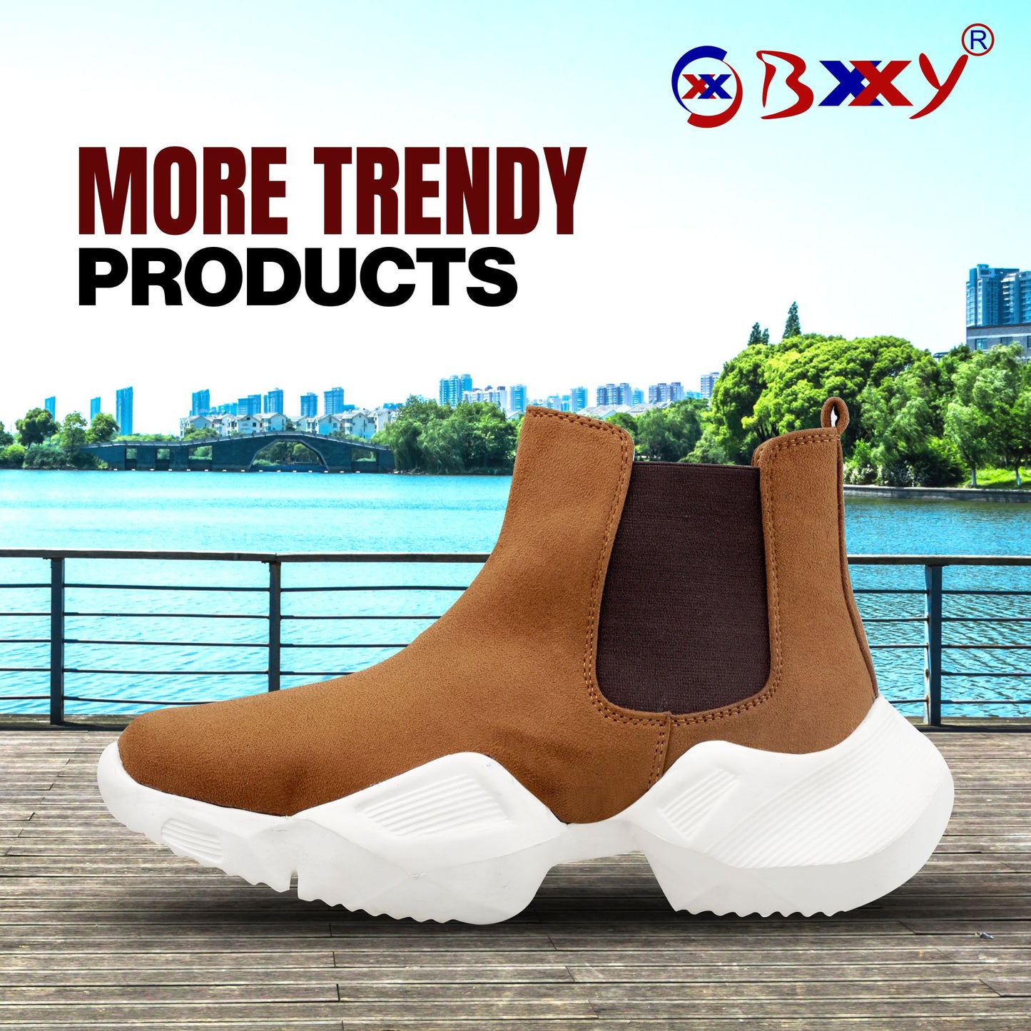 BXXY Suede Material Latest Casual Chelsea Boot For Men