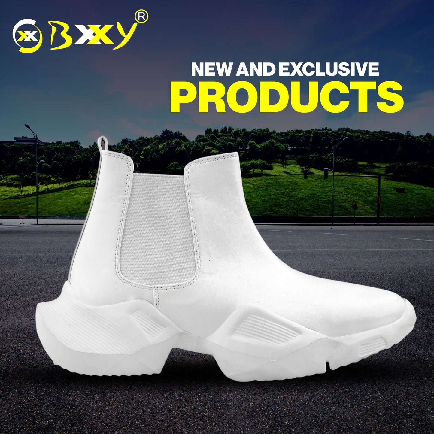 BXXY Faux Leather Material Latest Casual Chelsea Boot For Men