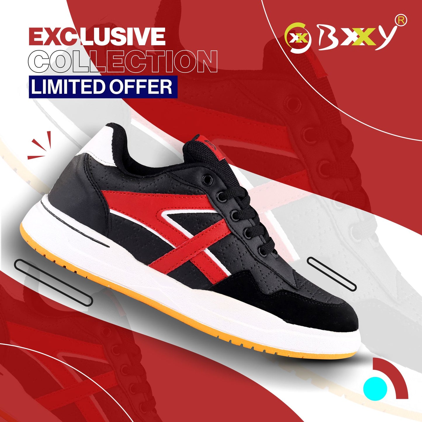 BXXY Men's New Casual Sports and Running Lace-Up Shoes