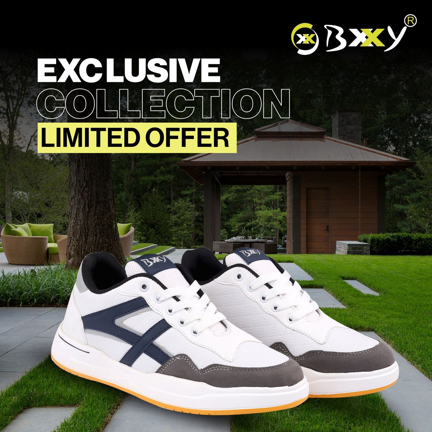 BXXY Men's New Casual Sports and Running Lace-Up Shoes