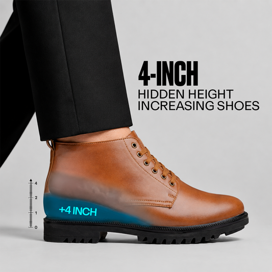 Elevator Boots Tan - 4 Inches (10CM)