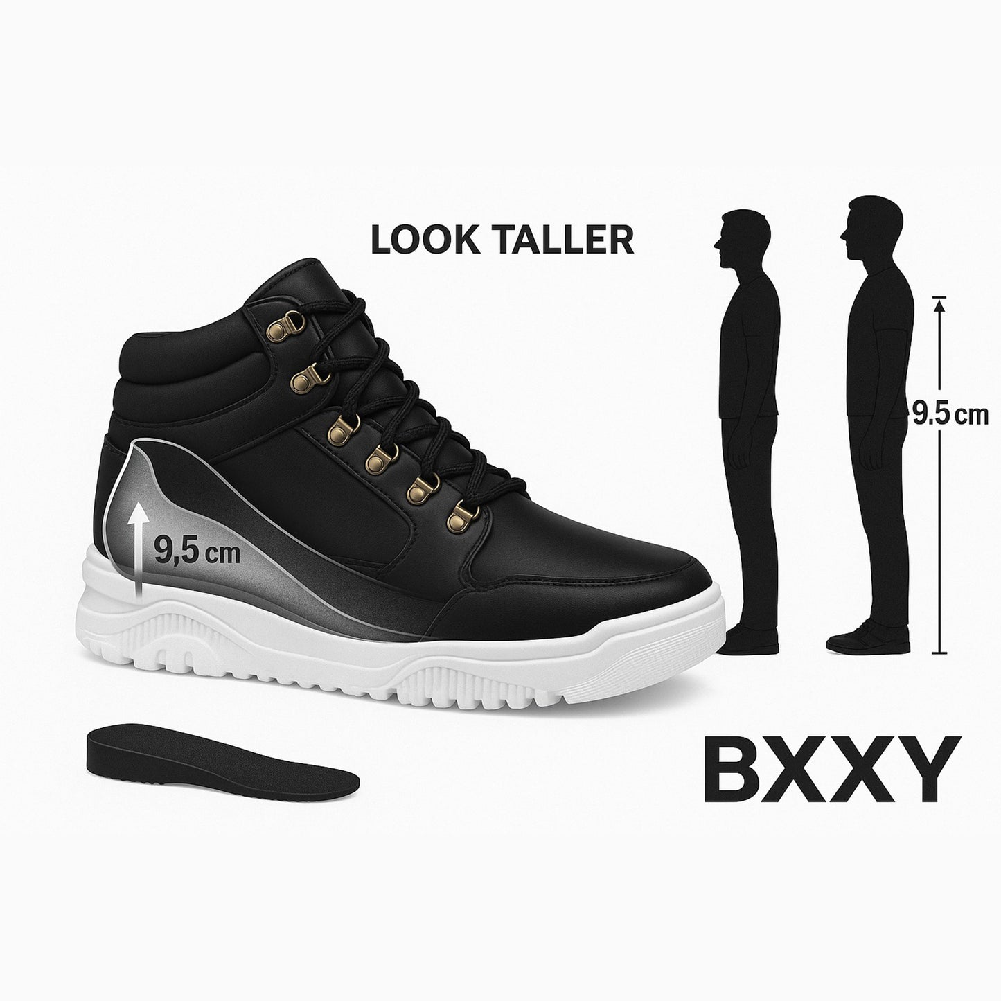 Men's 3.74 (9.5CM) Inches Hidden Height Increasing Shoes