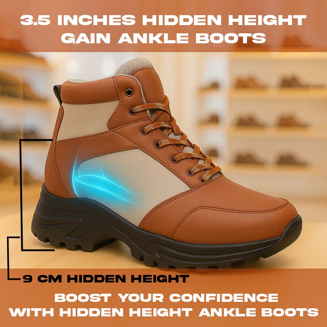 Stylish 3.5 Inches (9CM) Lift Shoes for Men