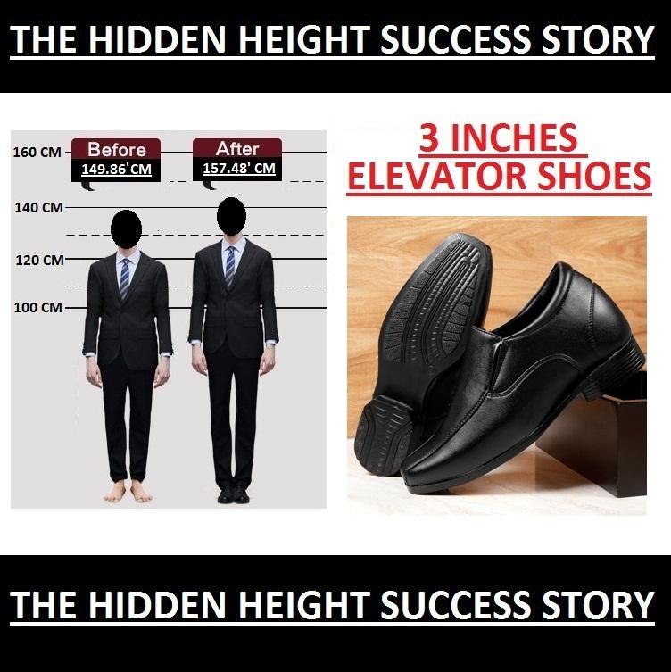 Bxxy's 3 Inch Hidden Height Increasing Elevator Slip-ons