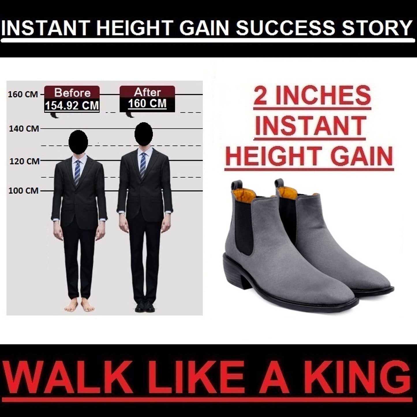 Men’s Formal & Casual Suede Height Rise Boots