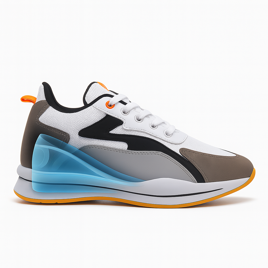 Bxxy Men’s 3-Inch (7.62CM) Hidden Height Increasing Casual Sports Lace-Up Shoes