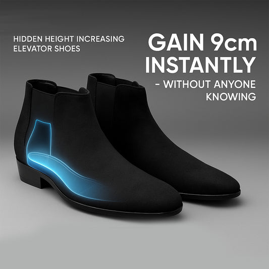 Men's 9CM Hidden Height Increasing Chelsea Boots