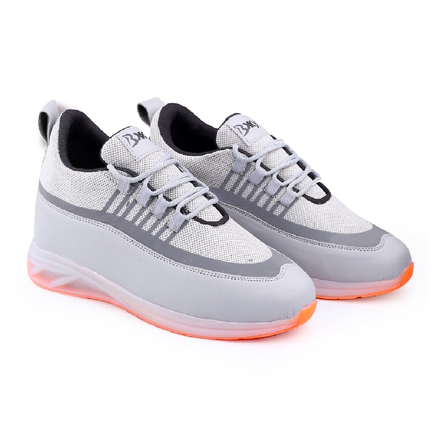BXXY Men's 3 Inch Hidden Height Increasing Casual Sports Lace-Up Shoes with Airmix Sole.