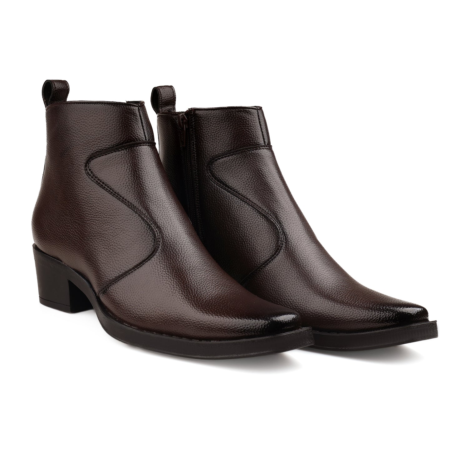 Bxxy Men’s 2 Inch Hidden Heel Height Increasing Boots
