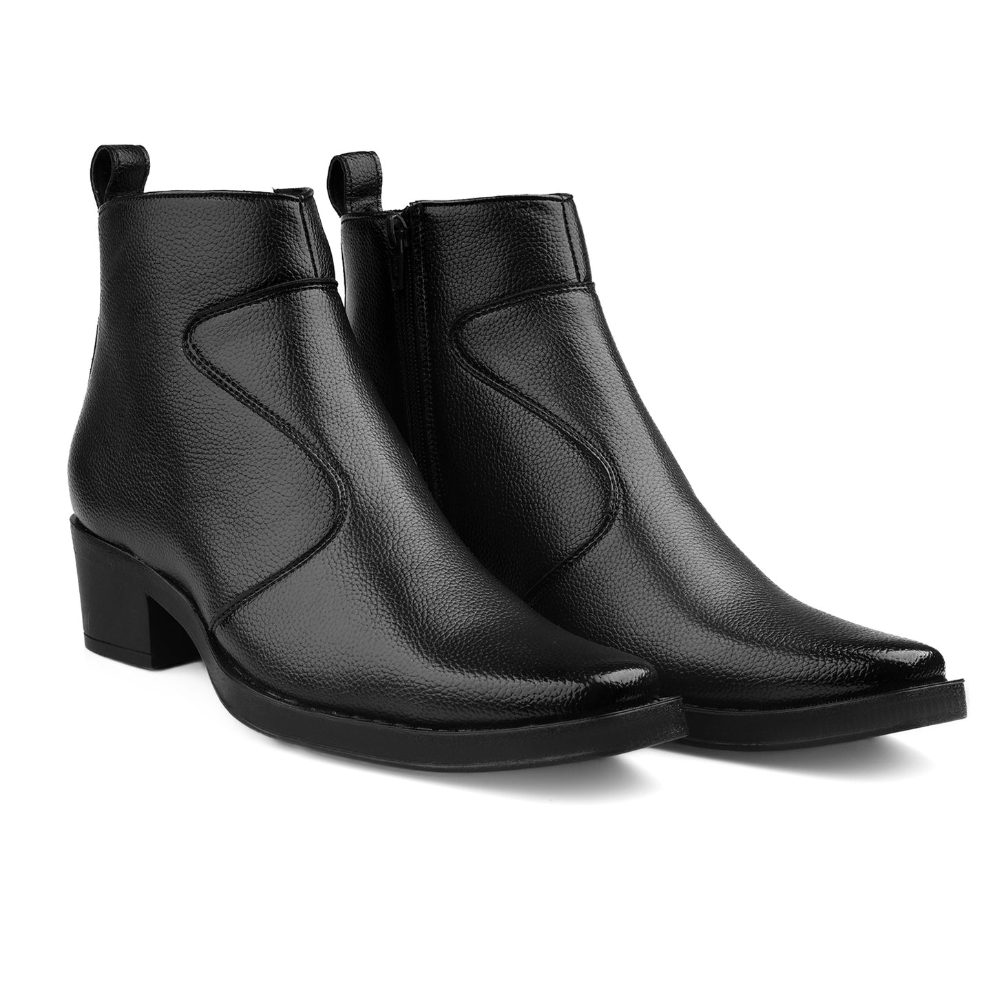 Bxxy Men’s 2 Inch Hidden Heel Height Increasing Boots