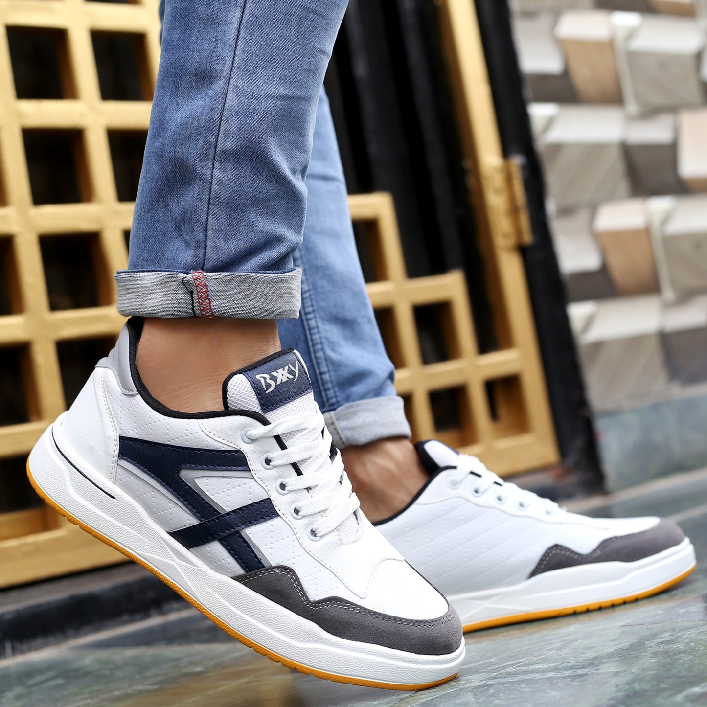 BXXY Men's New Casual Sports and Running Lace-Up Shoes