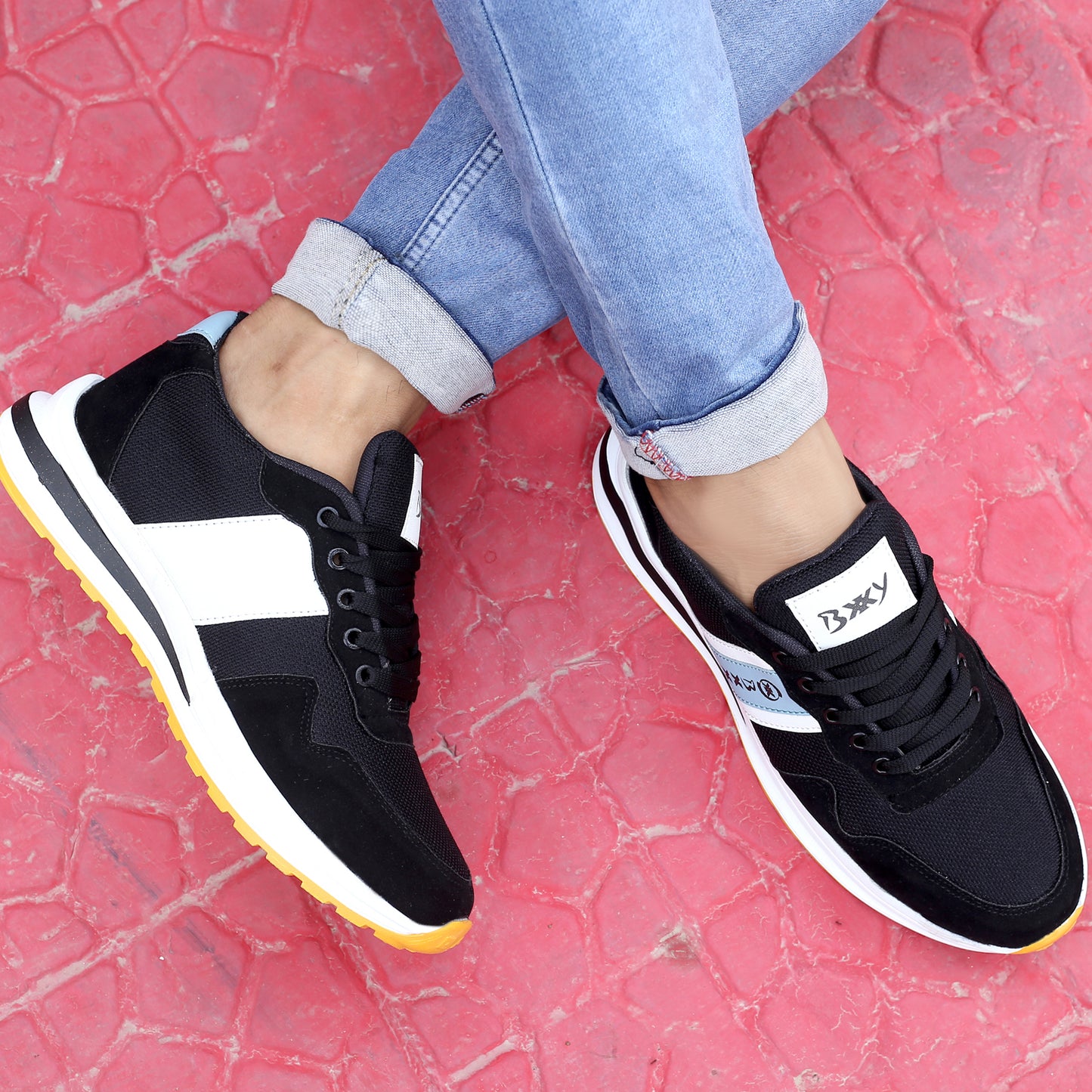 BXXY Men's New Casual Sports and Running Lace-Up Shoes