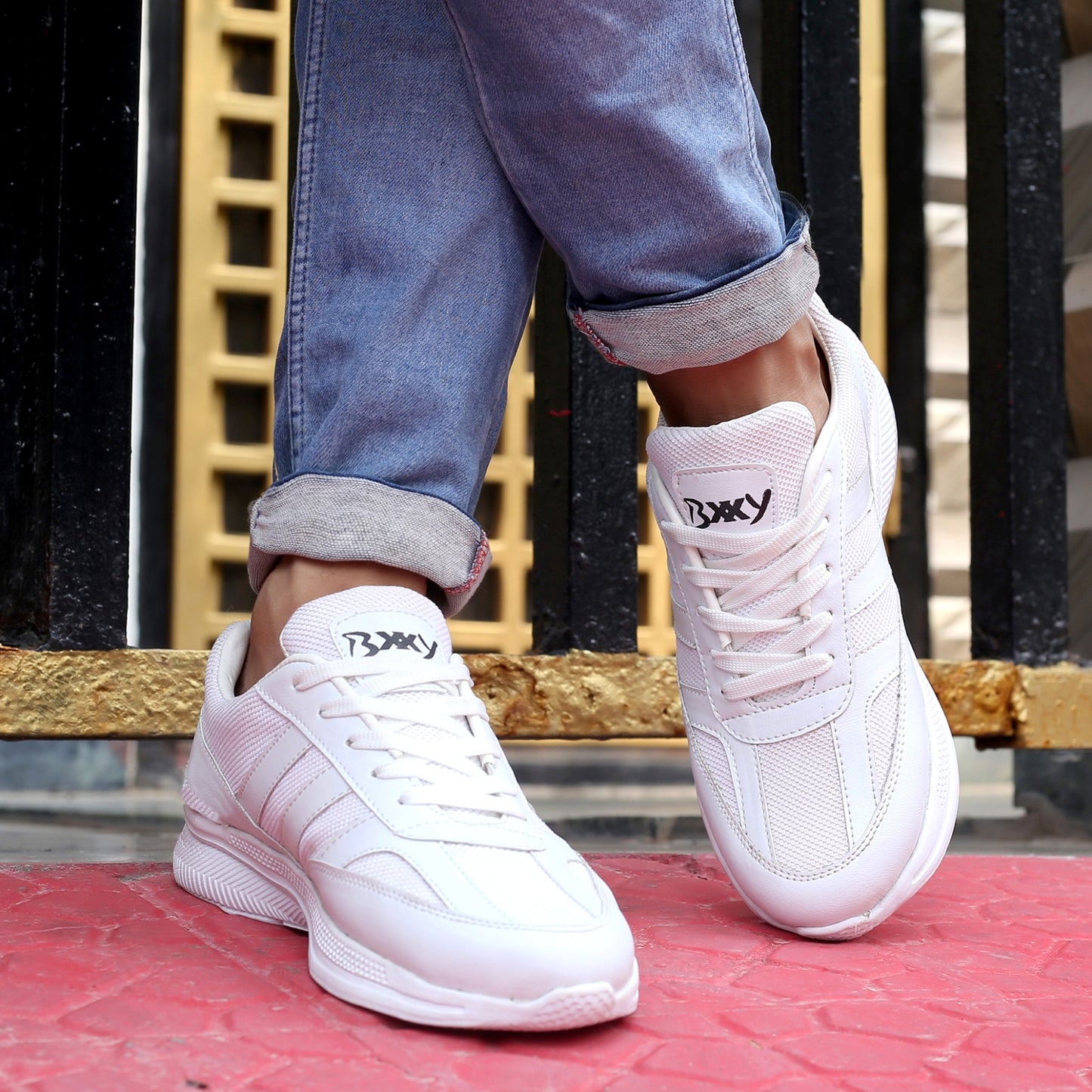 BXXY Men's New Casual Sports and Running Lace-Up Shoes
