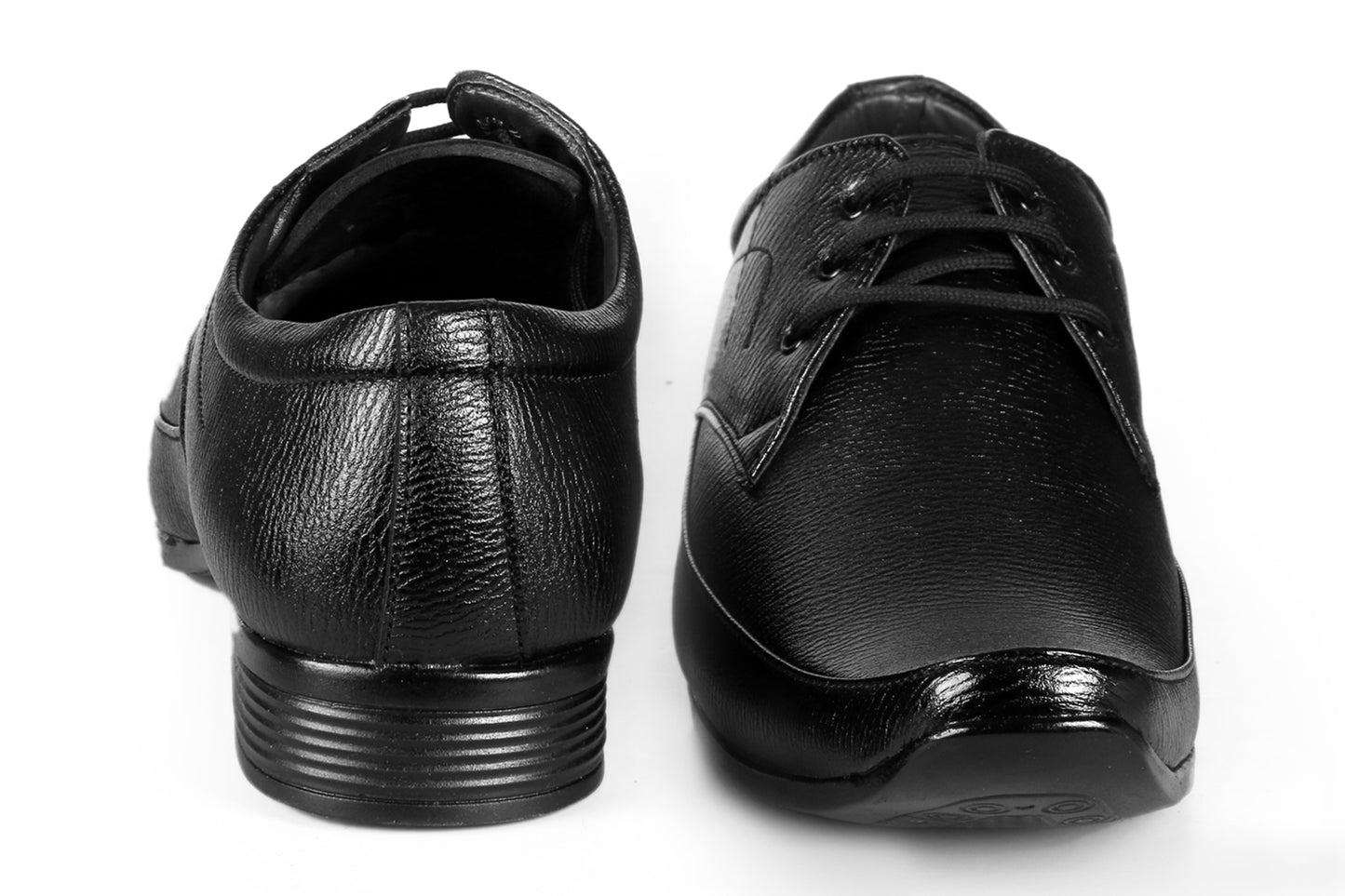Men/s Derby Faux Upper Office And Formal Wear Lace Up Black Shoes