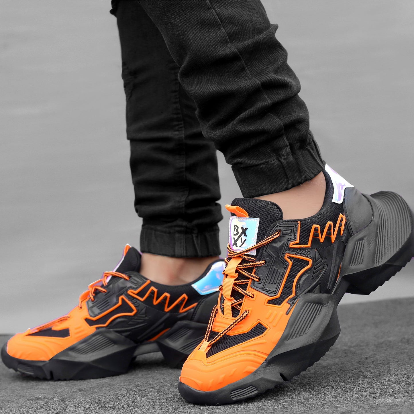 BXXY Mesh Material Casual Sports, Running Lace-Up Eva Shoes for Men