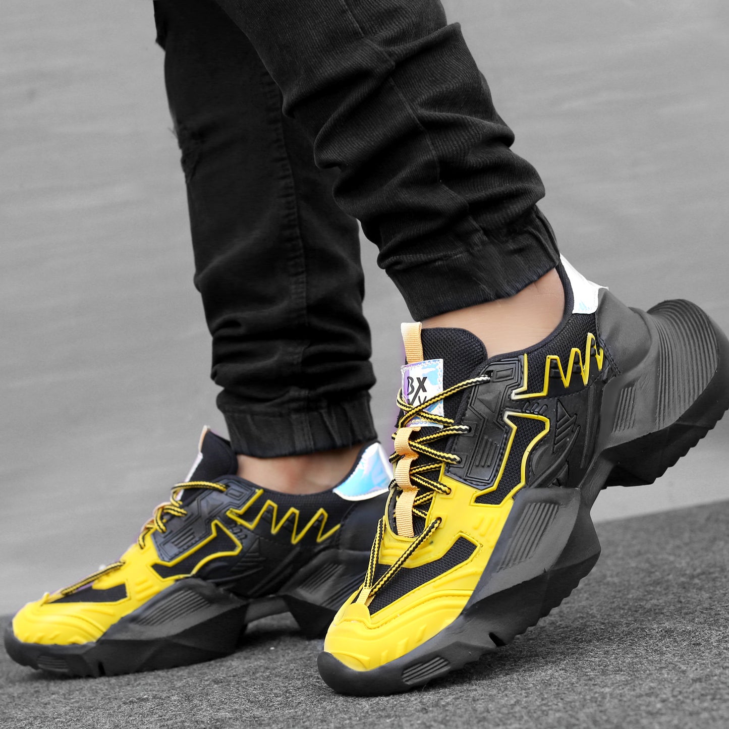 BXXY Mesh Material Casual Sports, Running Lace-Up Eva Shoes for Men