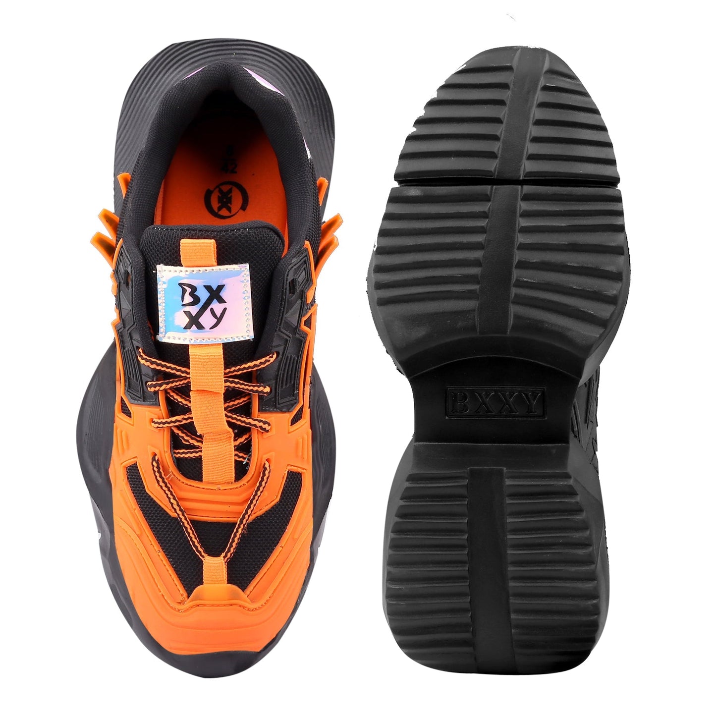 BXXY Mesh Material Casual Sports, Running Lace-Up Eva Shoes for Men
