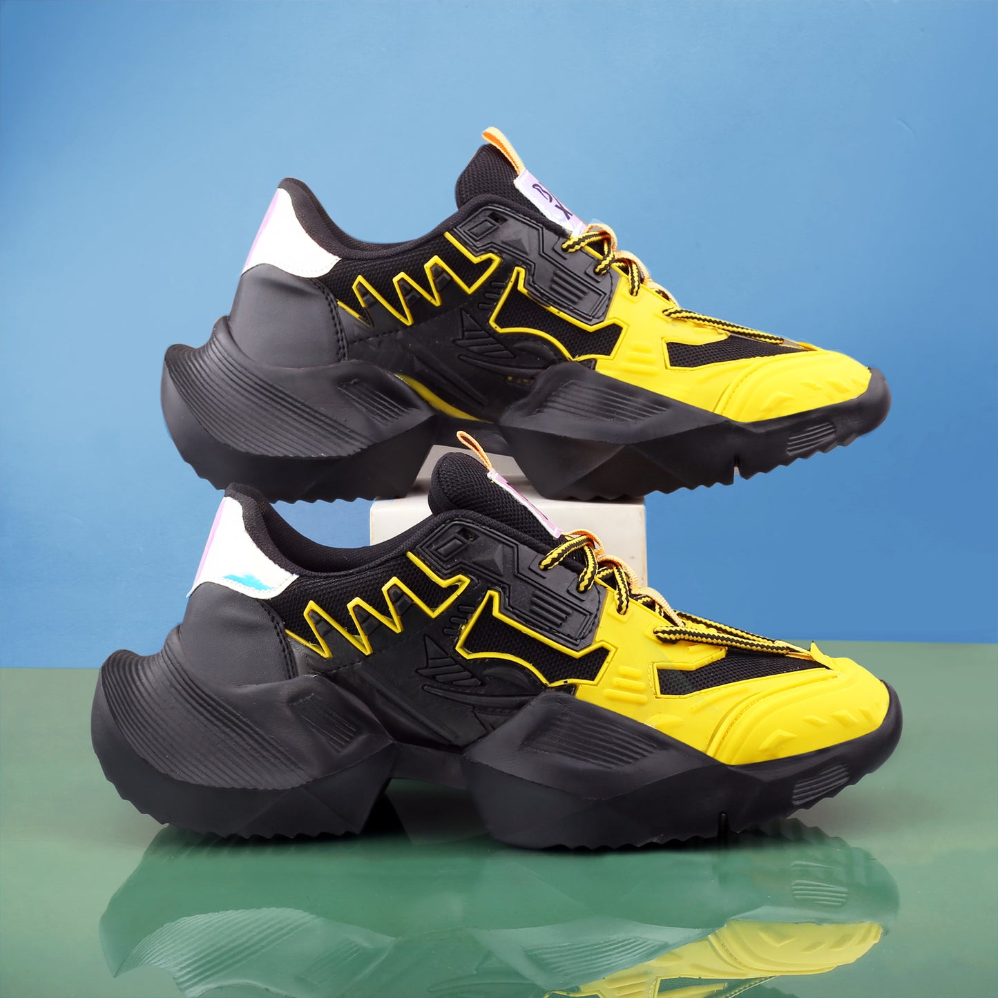 BXXY Mesh Material Casual Sports, Running Lace-Up Eva Shoes for Men