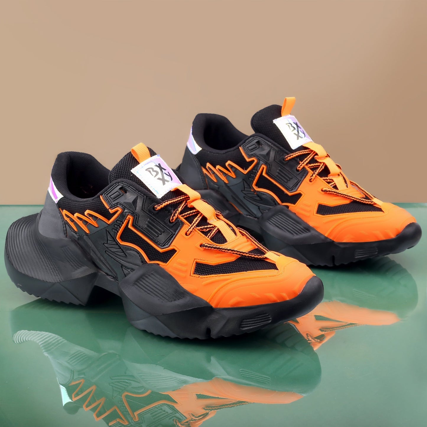 BXXY Mesh Material Casual Sports, Running Lace-Up Eva Shoes for Men
