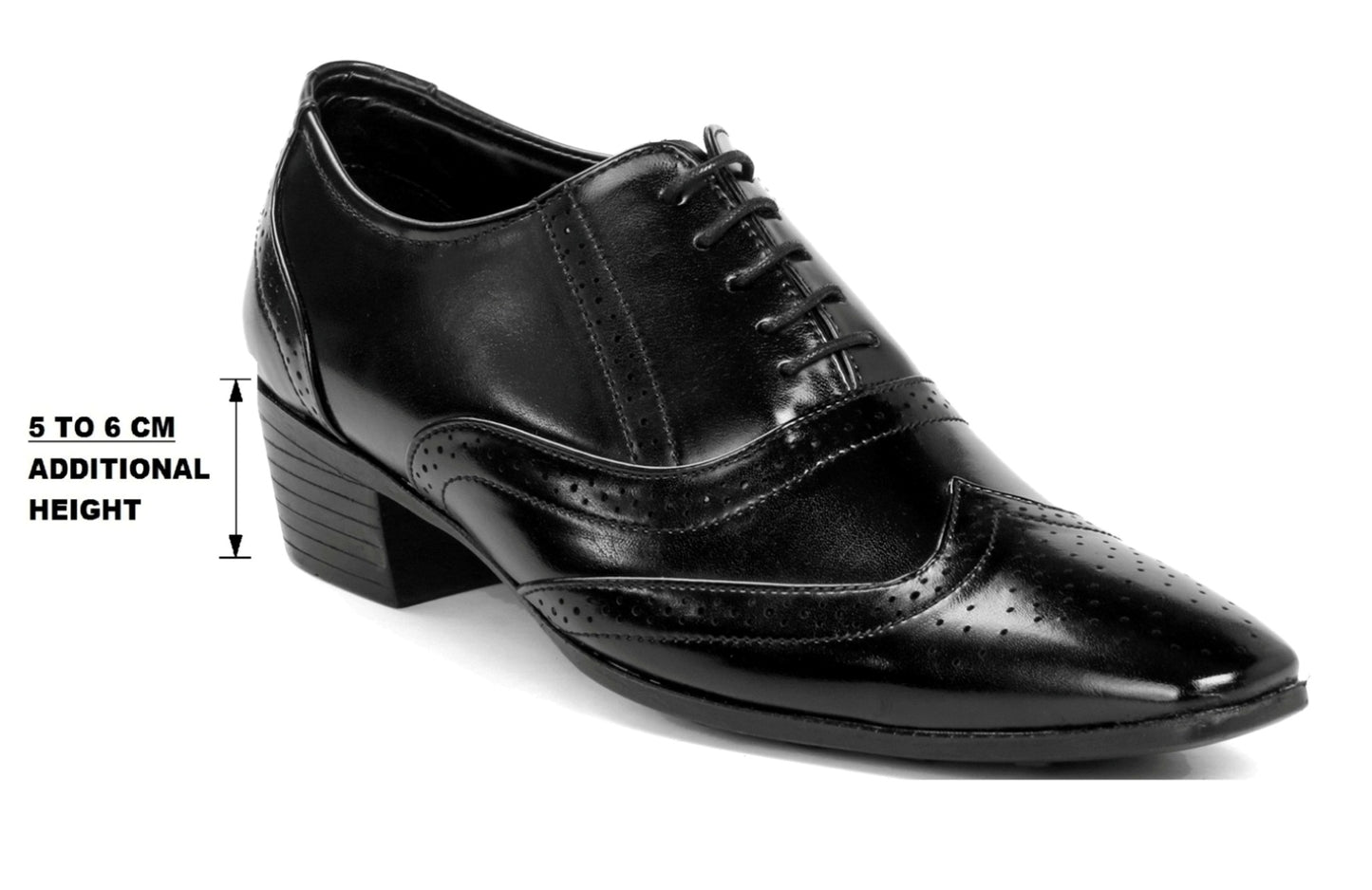 BXXY Height Increasing Formal And Office Wear Brogue Shoes For Men