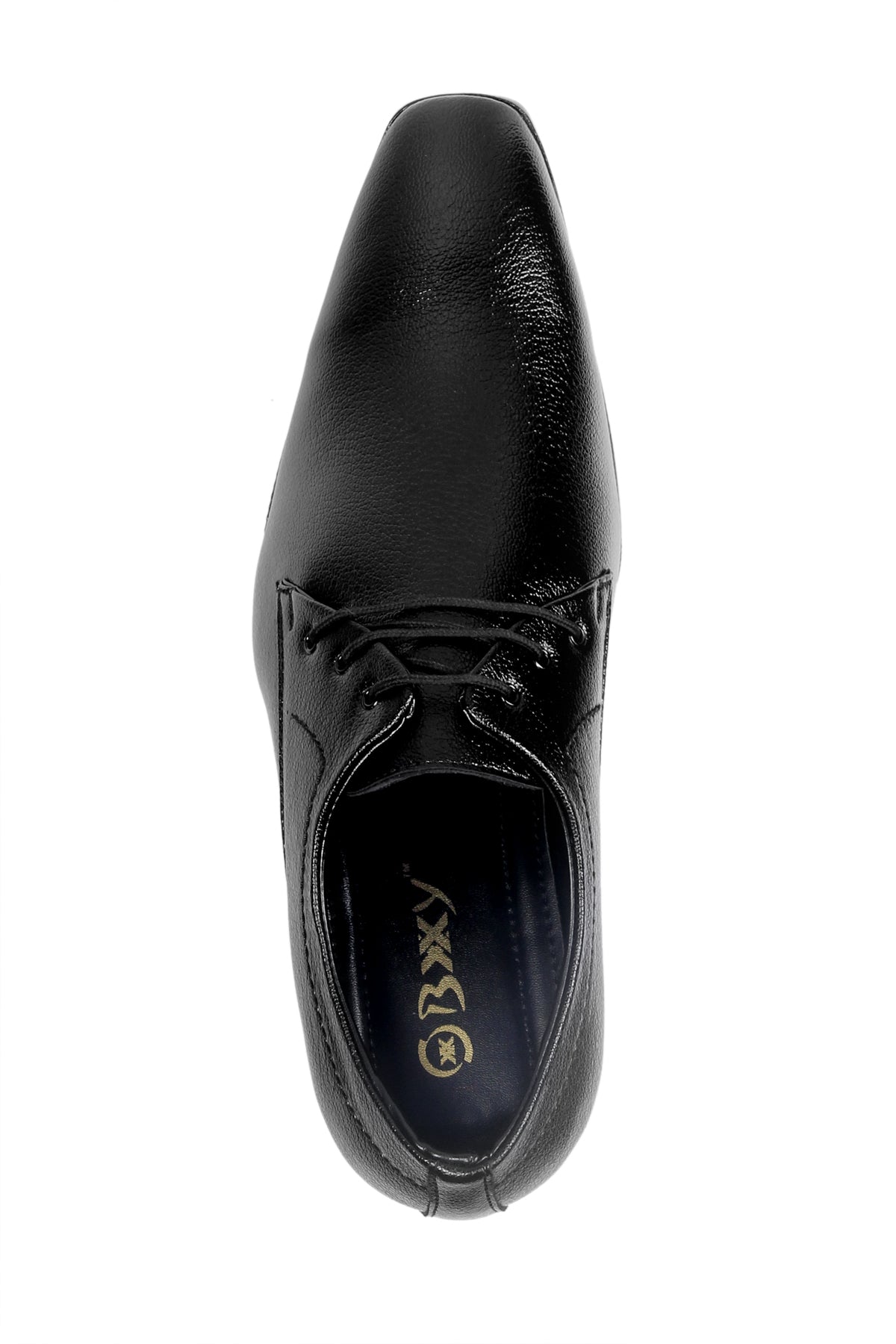 Men/s Height Increasing Derby Faux Upper Formal Wear Black Lace Up Shoes