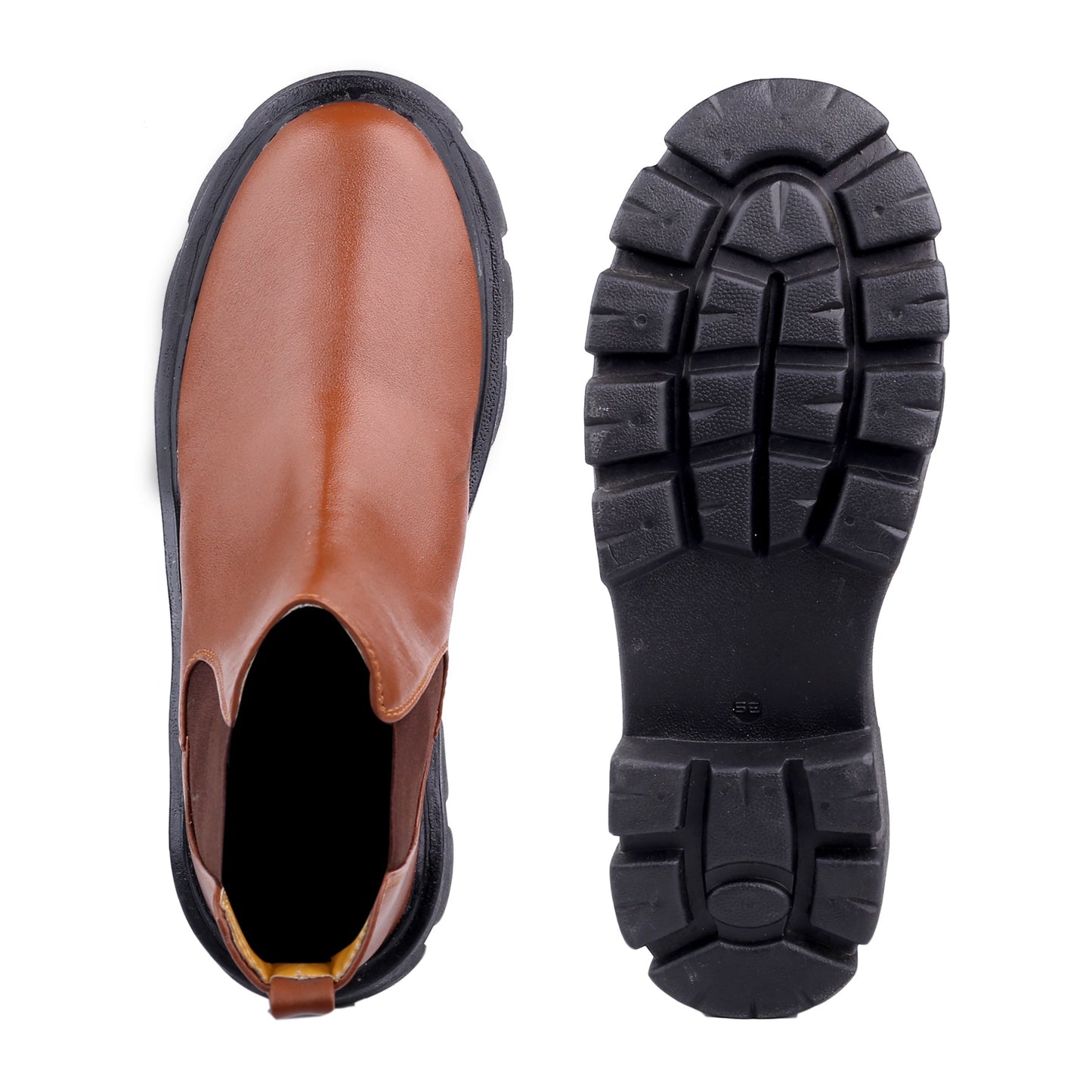 Bxxy's Faux Leather Slip-on Boots for Men