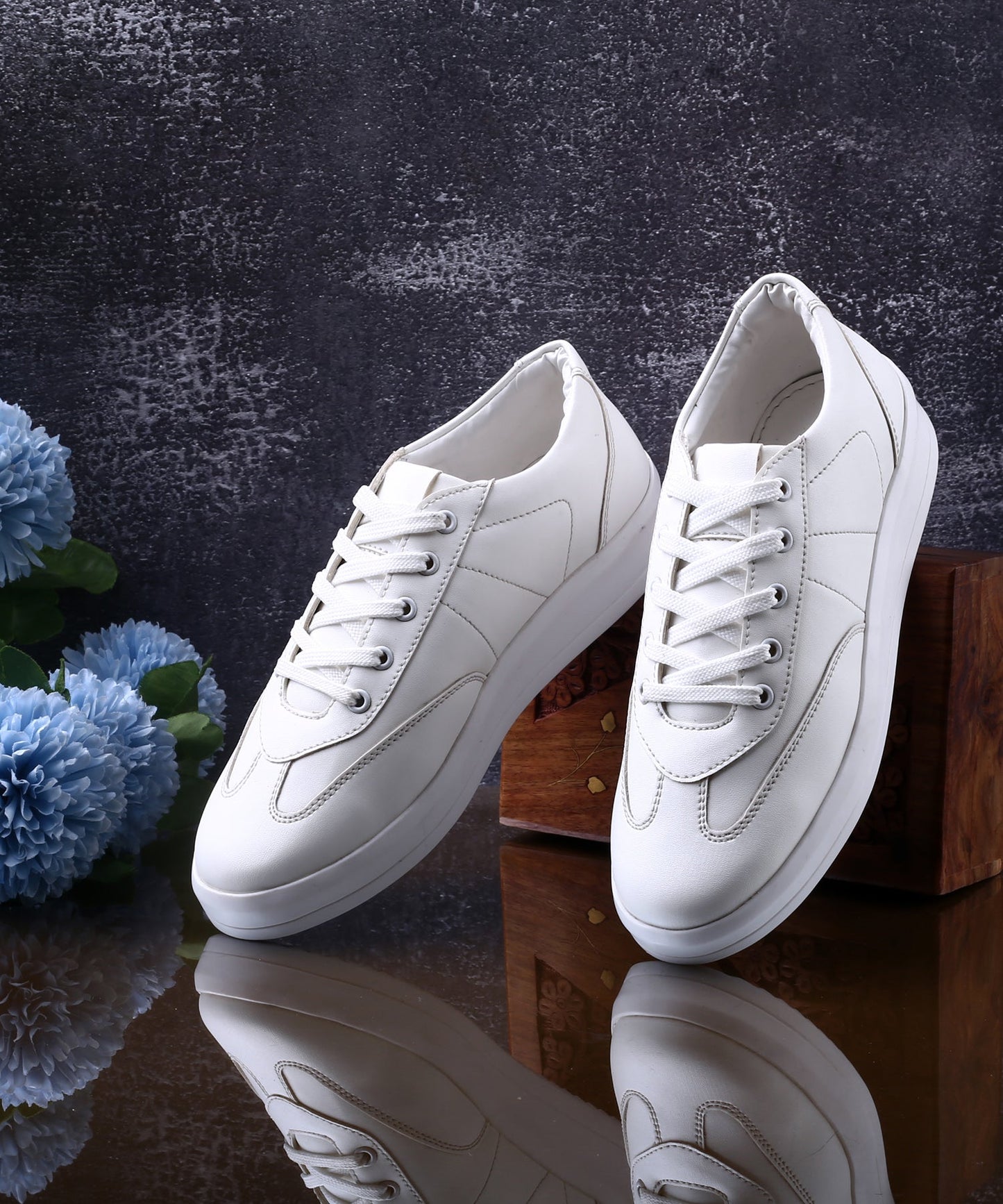 Women's Ultra Premium Vegan casual Lace-up Sneakers Shoes