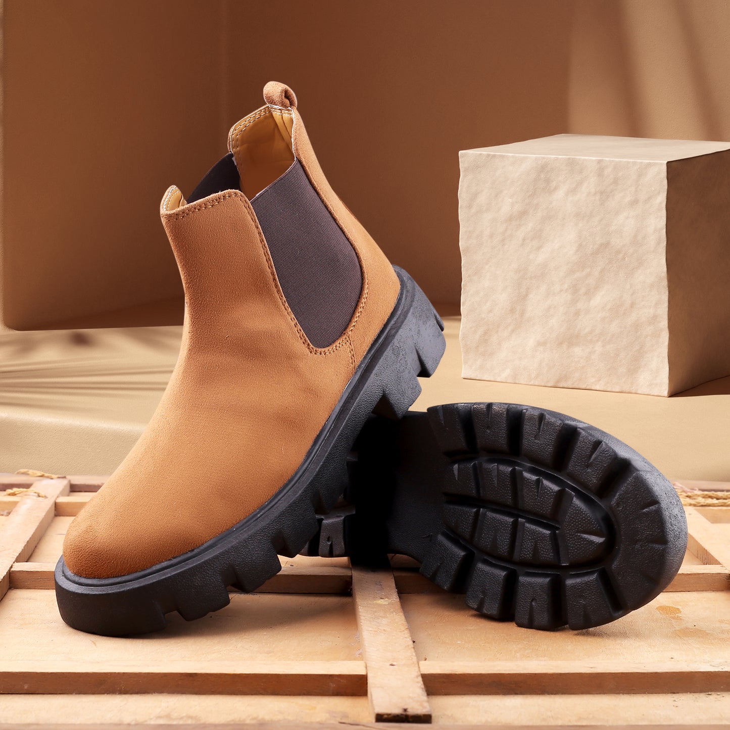 Bxxy's Designer Suede Boots For Men