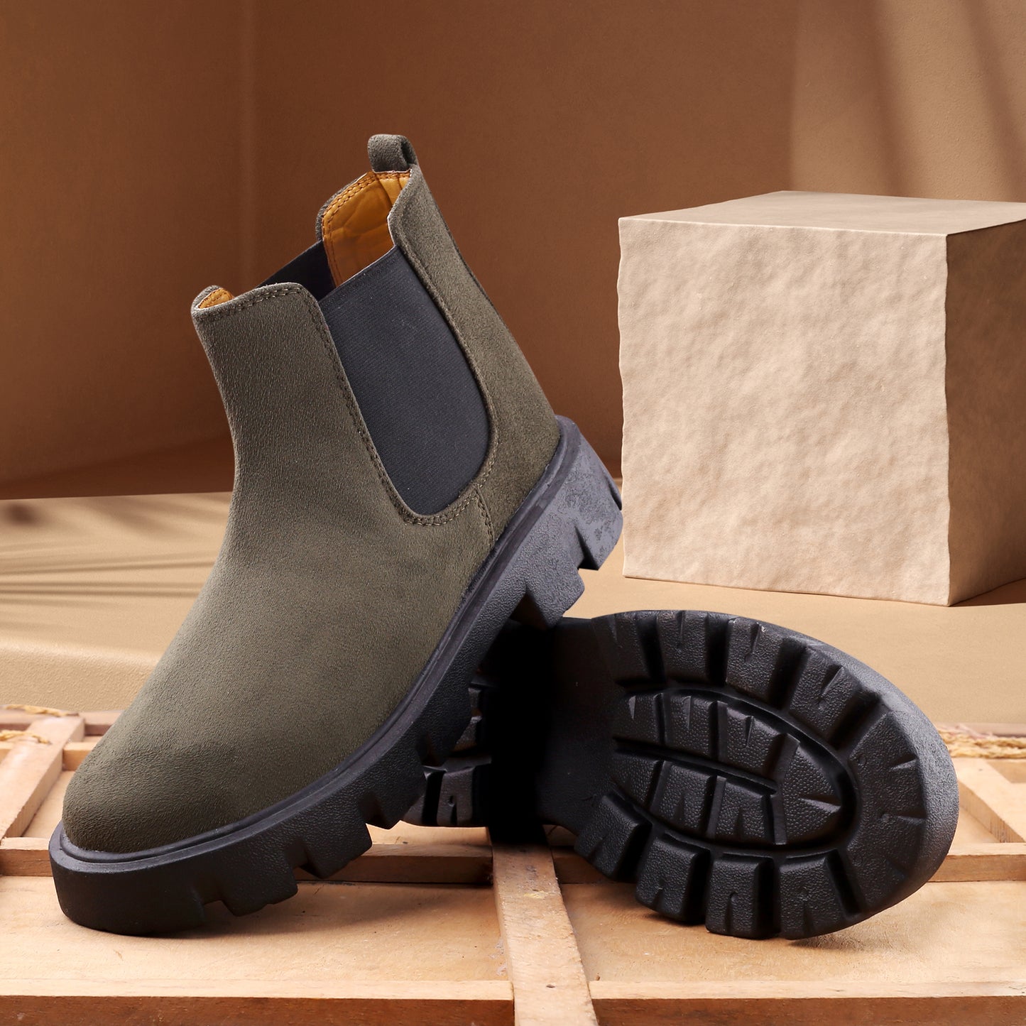 Bxxy's Designer Suede Boots For Men